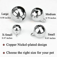4 Sets Cat Bell for Dog Collar Charm Training Pet Pendant Accessories - X-S / Silver - image 3