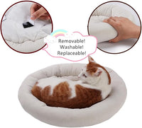 SHENGOCASE Modern Natural Wood Cute Multifunctional Cat Tree Tower Small, Large Sisal Scratching Post, Tilted Angled Ramp Scratcher, Climbing Rope Toy and Cuddle Bed