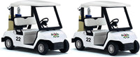 KiNSFUN Golf Cart 4½" Die Cast Metal Model Pullback Action Toy – Fun for Kids & Family - White 2set