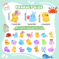 DIYDEC 60PCS Luminous Mini Resin Animals 60 Styles Miniatures Glow - 206pcs mini figures toys - image 2