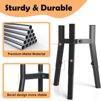 SHAINFUN Grey Metal Stand for Large Dogs - Height: 9.8-13.4", Width: 7-10.7" / Black-FU - image 3