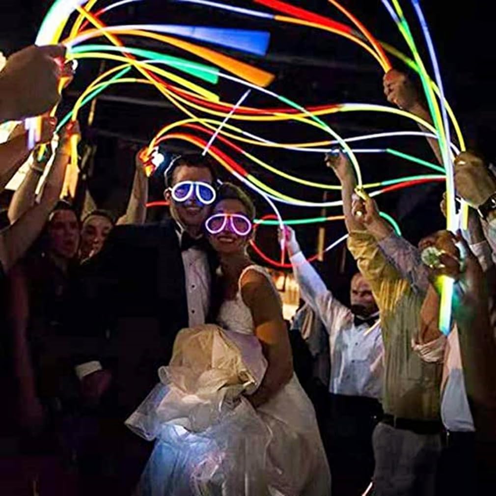 Glow Fever Glow Sticks Bulk 100ct 22'' Glow Necklaces with Connectors - Multi200 - image 4