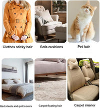2025 New Upgraded Electrostatic Pet Hair Removal Gloves - Reusable Cat Hair Remover & Dog Hair Removal Mitt with Elastic Cuff & Finger Loops for Furniture, Bedding, Car (2pcs)
