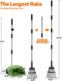 Toozey Pooper Scooper for Large Dogs, 43.31" Long Handle - 54.33 Inch - image 3