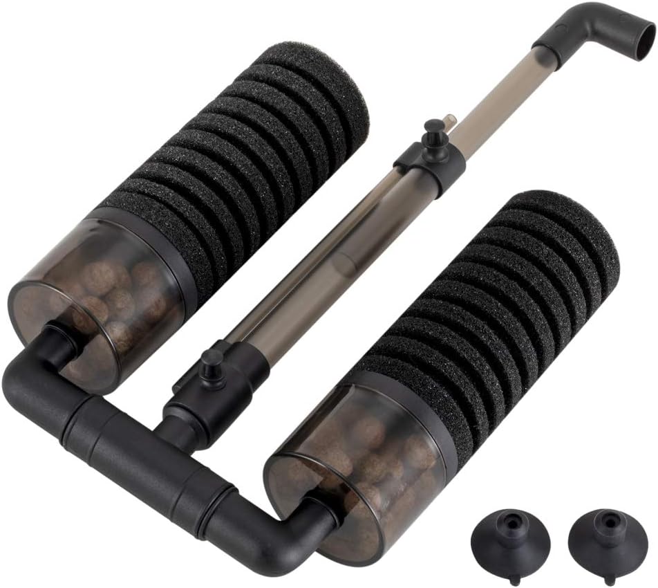 Hygger Aquarium Double Sponge Filter, Comes with 2 Spare Sponges - Filter S (10-40 gallon) - image 2