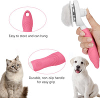 Self Cleaning Slicker Brush - 1Pack Pink - image 4