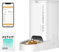 PETKIT Automatic Cat Feeder, 2.4G WiFi Automatic Dog Feeder, App Control Pet Food Dispenser with Triple Fresh-Lock System, Up to 10 Meals Per Day, Schedule Feeding, Food Shortage Alert, 3L Capacity