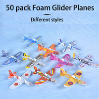Manmel 50 Pcs Foam Gliders Planes Toys for Kids, Paper Airplane - Medium - image 2