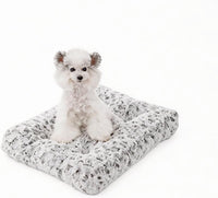 Large Dog Crate Bed Mat, Washable Plush Pad for Large Breeds – Essentials for Dogs - Gray / 23.0" L x 18.0" W x 3.0" Th