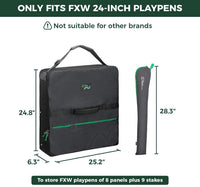FXW Dog Playpen Storage Bag, Designed for RV Trips - Black / 24 inch(1 Pack) - image 2