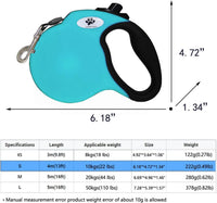 16ft Retractable Dog Leash for Large Breed Dogs up to 110 lbs - Small / Blue - image 2
