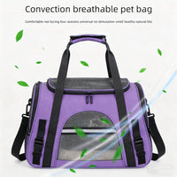 Cat Carrier Bag, Airline Approved Soft Carrier for Cats & Small Dogs – Essentials for Cats - Purple - image 3