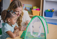 Insect Lore Butterfly Farm - Live Cup of 5 Caterpillars, Reusable Habitat, STEM Butterfly Activity Journal & Supplies - Grow, Observe and Release Painted Lady Butterflies