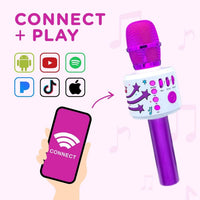 Move2Play Motown Magic, Bluetooth Karaoke Microphone - Purple - image 3