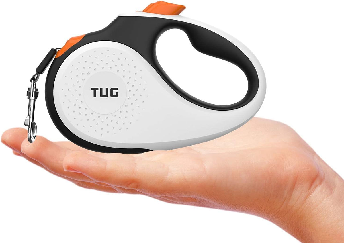 TUG Original Retractable Dog Leash - White/Orange / Tiny - image 2