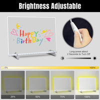 Signsxcel Led Note Board with Colors, 16''Drawing Tablet - Off White - image 3