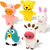 LECHONG 5 Pack Latex Dog Toys for Small Dogs