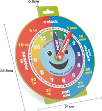 Morgan's Direct Early Learning Education Clock Moveable Hands Happy - image 3
