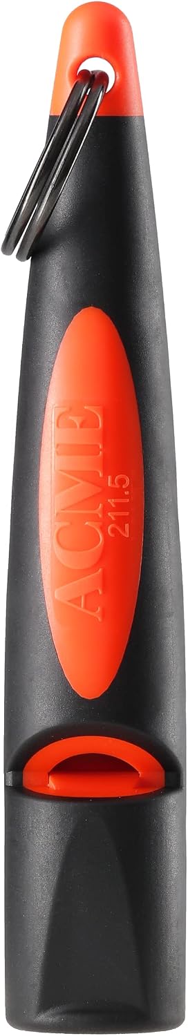 ACME Alpha 211.5 Professional Dog Training Whistle with Enhanced - Black on Day Glow Orange - image 3
