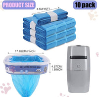 10 Pack Cat Litter Refill Bags Compatible with Your Litter Refill - Blue - image 2