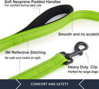 Plutus Pet Double Handle Dog Leash, for Medium Large Dogs - 6 FT / Green - image 4