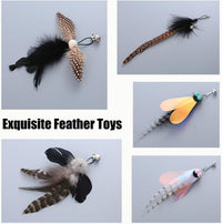 Yauende Cat Feather Toys, Indoor Cat Interactive Toys - image 3