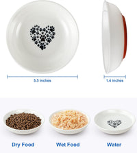 Ceramic Cat Bowl Whisker Friendly - 6 Packs - image 3