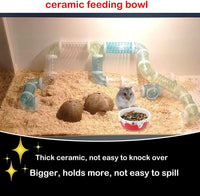 2 Pcs Hamster Ceramic Bowl - image 3