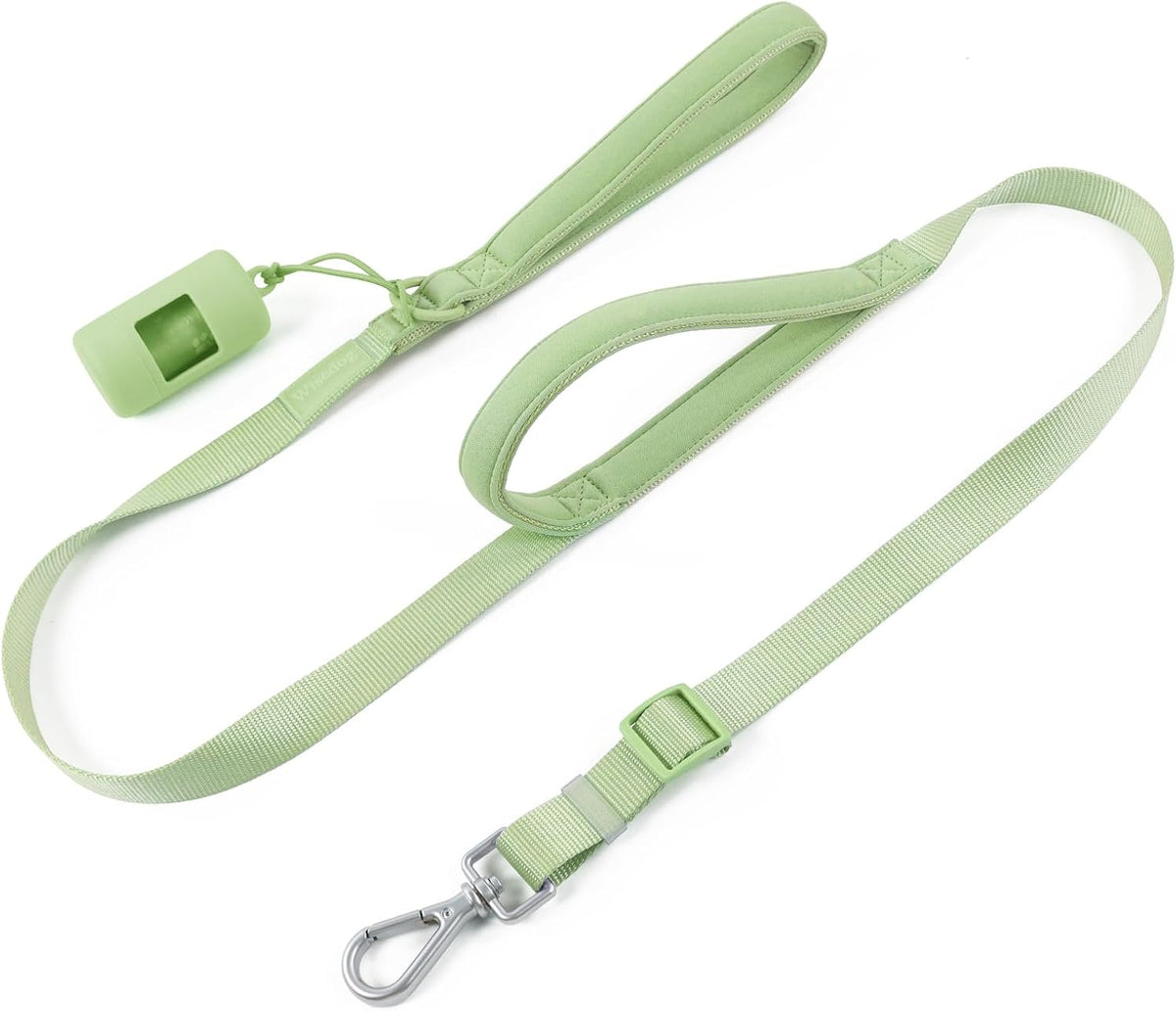 Wisedog Two Handles Dog Leash, Lilac - Sage Green / M