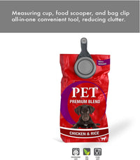 Dexas Popware for Pets Collapsible Klip Scoop - 2 Cup Capacity / Light Gray - image 4