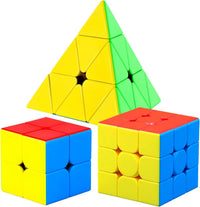 CFMOUR stickerless 2x2 and 3x3 speed cube set in gift box - view 2