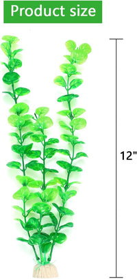 AQUANEAT Artificial Fish Tank Plants - Light Green - image 3