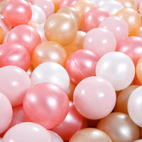 Ball Pit Balls Pack of 100 200 500 - Pearl Red+Gold+Pearl Pink+Pearl White+Pearl Brown / 100 balls - image 2