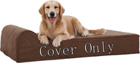 Orthopedic Dog Beds for Large Dogs - 60.0"L x 48.0"W x 7.0"TH / Premium Cover-Chocolate