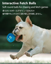SCHITEC Squeaky Dog Toys, [6 Pack] Soft Stuffed Plush Balls with Squeakers, Interactive Fetch Play - Small 2.6" - image 4