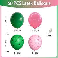 Sage Green Brown Balloons - Pink Green Cow Print - image 4