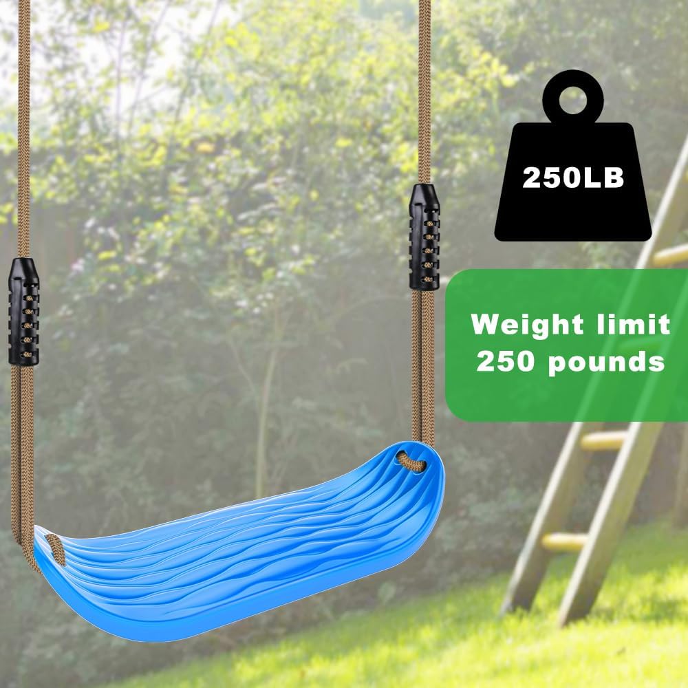 SELEWARE Heavy Duty Swing Seat Replacement, Kids & Adults - Blue, 2 Pack - image 4