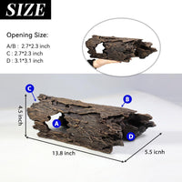 Fish Tank Decorations - Large Aquarium Decorations Air Bubbler Tree Fish House for Betta Hideout - Wood A-l - image 2