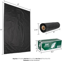 Zero Waste USA, 2, 000 Commercial Dog Waste Station Refill Bags - Opaque Black / 200 Count (Pack of 20) - image 2