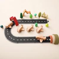 Ibwaae wooden airplane toy for toddlers, beech wood push along plane - view 7