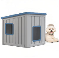 DRATO Dog House Indoor and Outdoor with Weatherproof Roof Removable Floors for Small to Middle Sized Dogs Easy to Assemble