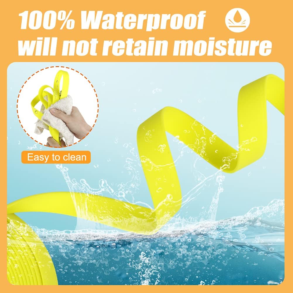 Vivifying Waterproof Long Dog Leash - 20ft / Yellow - image 2