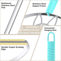 63“Ultra Long Carpet Rake by LINTPLUS-Heavy Duty Carpet Scraper & Pet Hair Remover for Deep Cleaning, Efficient Dog Hair Remover for Carpets,Rugs,Furniture-Durable Carpet Rake for Home Use