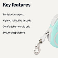 Amazon Basics Retractable Dog Leash, Double-Sided Reflective - L / Retractable leash - image 2