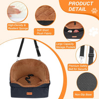 Vivifying Dog Car Seat for Small Dogs - Brown&Black - image 3