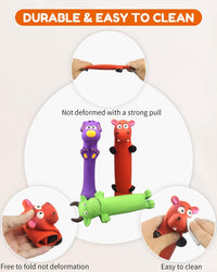 Pweituoet 9" Squeaky Dog Toys, Latex Dog Chew Toys for Puppy - image 3