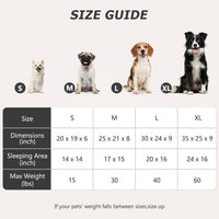 MIXJOY Dog Bed for Large Medium Small Dogs - Black / L(30’’x 24’’x 9’’) - image 4