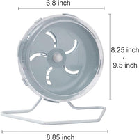 Jeeone Silent Hamster Wheel 7 inch, Hamster Exercise Wheel, Height-Adjustable Hamster Wheel Cage Accessories, Hamster Running Toys Small Animals Exercise Wheels (Blue)