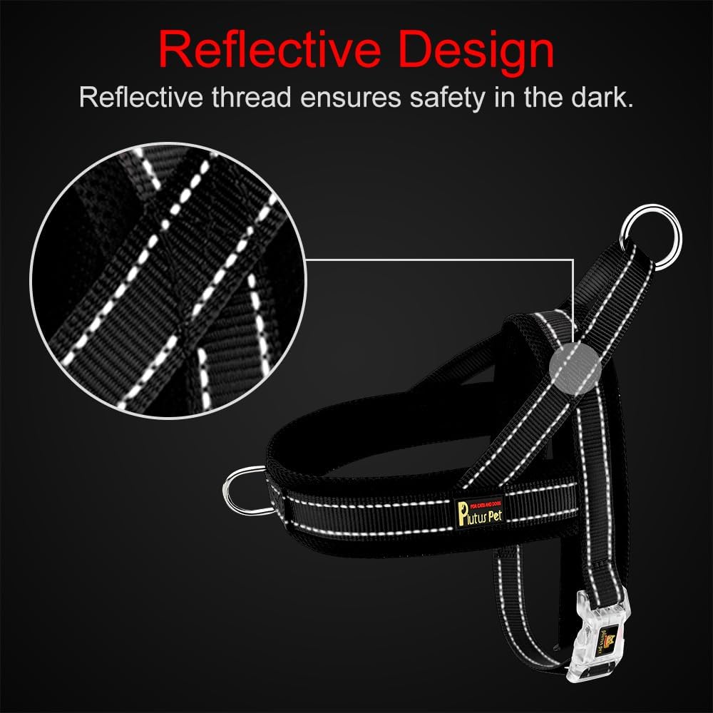 Plutus Pet No Pull Dog Harness with Front Clip - M: chest 19.7"-25.2" / Cyan - image 4