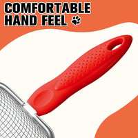 Cat Litter Scoop, Sturdy Litter Cleaner Corner Shovel - 1 pcs / Red - image 3